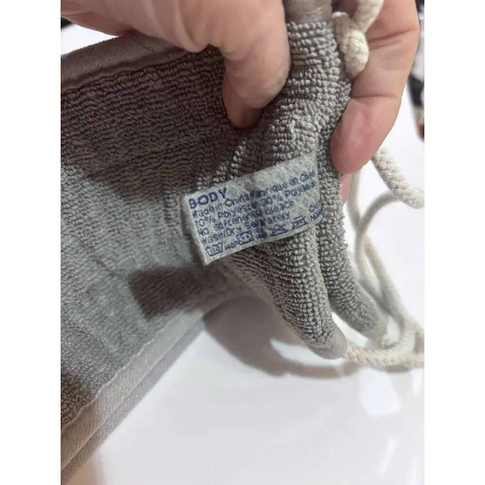 Norwex Back Scrubber Grey Baclock Microfiber EUC